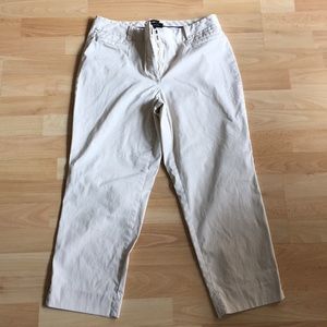 Talbots size 8 khaki pants.The perfect crop curvy